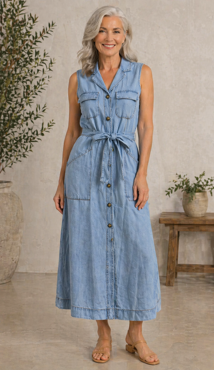 Beate - Denim Kleid