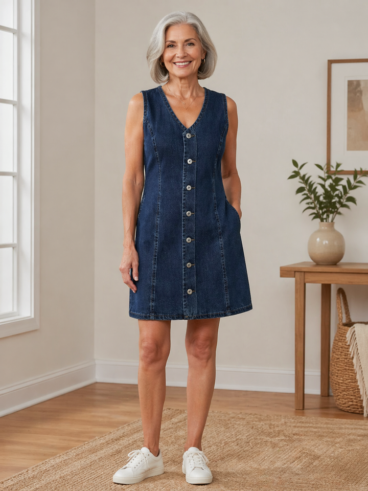 Carola - Lässiges Denim-Kleid