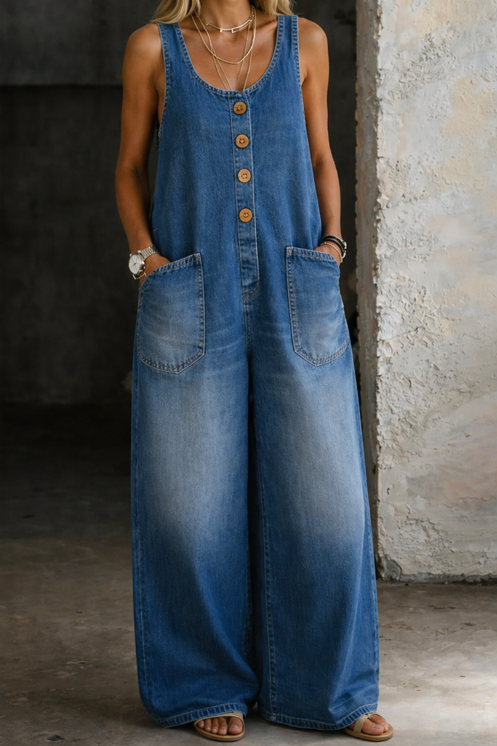 Andrea - Vintage Baumwoll-Latzhose