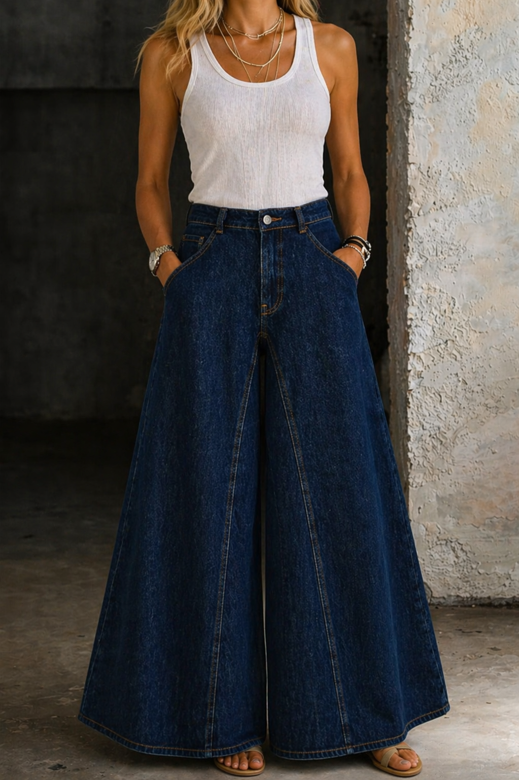 Elfriede - Hochgeschnittene Jeans