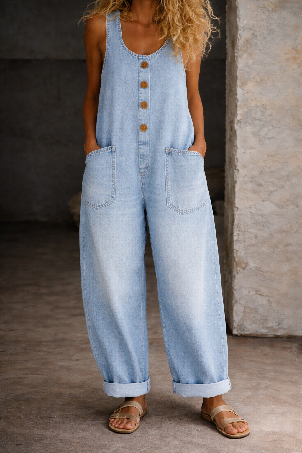 Andrea - Vintage Baumwoll-Latzhose