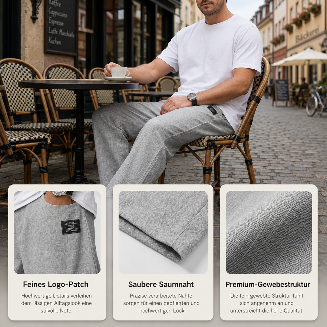 Meinhard™ | Leichte Relaxed-Hose mit weichem Fall