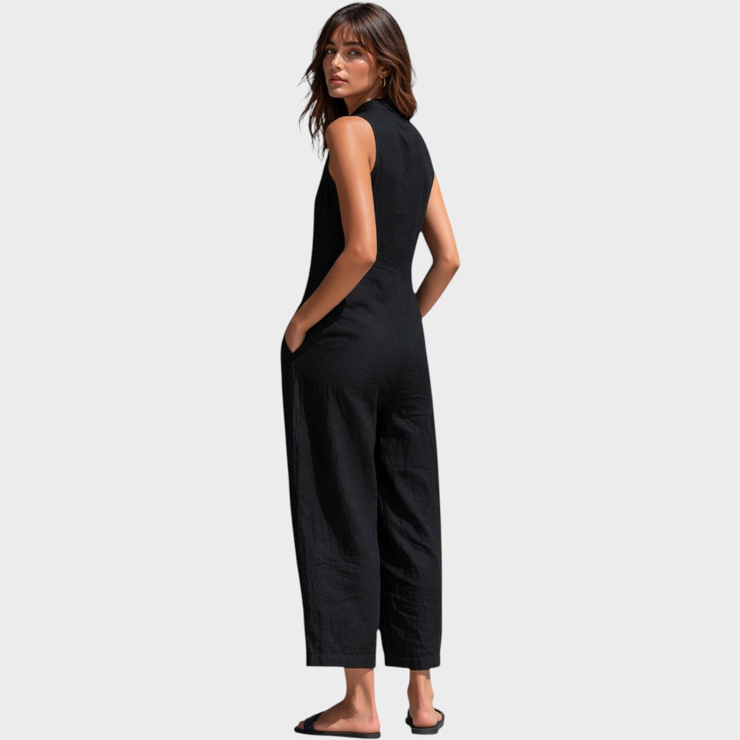 Neun | Eleganter Ärmelloser Jumpsuit