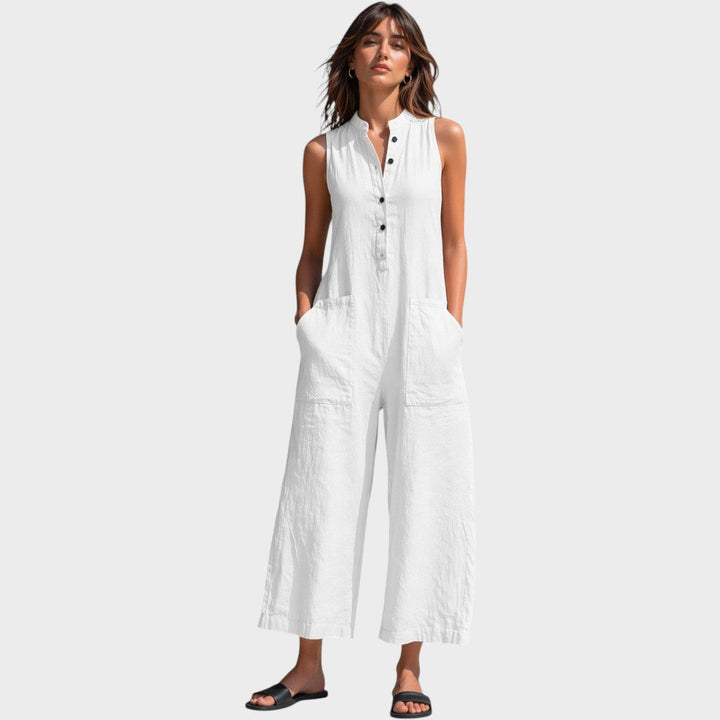 Neun | Eleganter Ärmelloser Jumpsuit