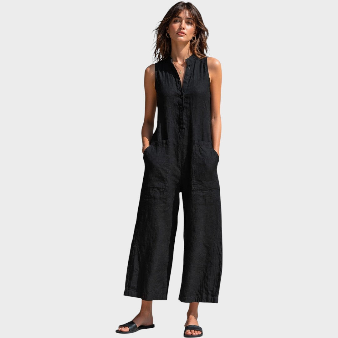 Neun | Eleganter Ärmelloser Jumpsuit