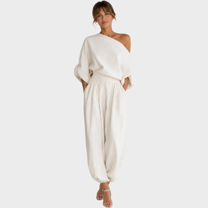 Lucette | Zweiteiliges Off-Shoulder-Set