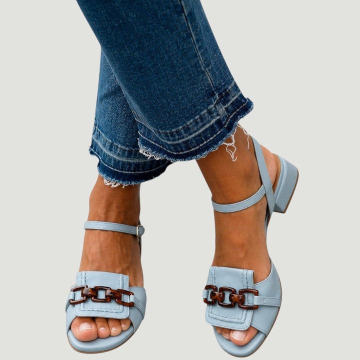 Azzurra | Azure Absatzsandalen