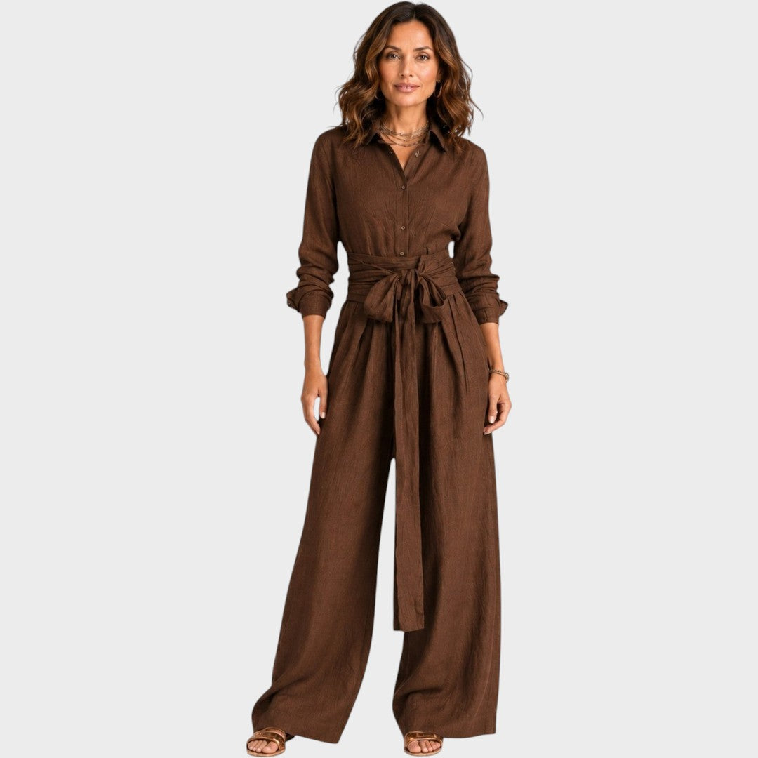 Jasmin | Eleganter Jumpsuit mit langen Ärmeln