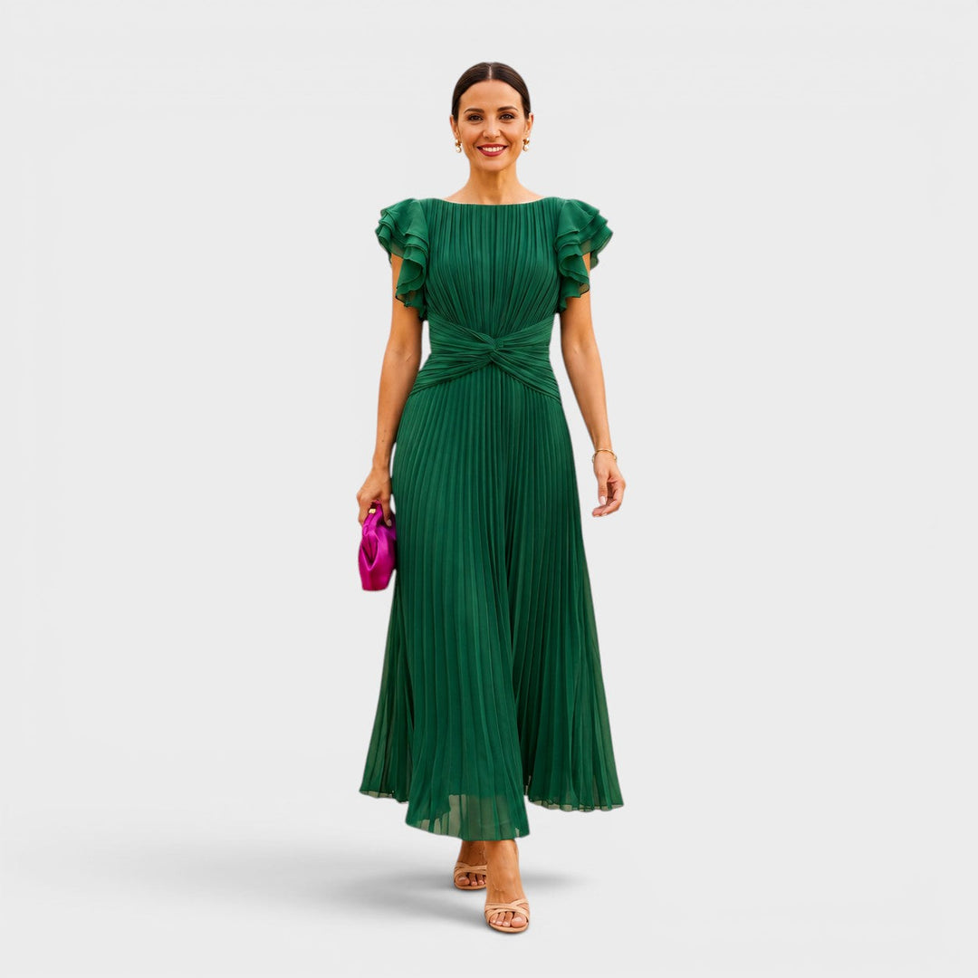 Lucienne | Elegantes Plissee-Maxikleid