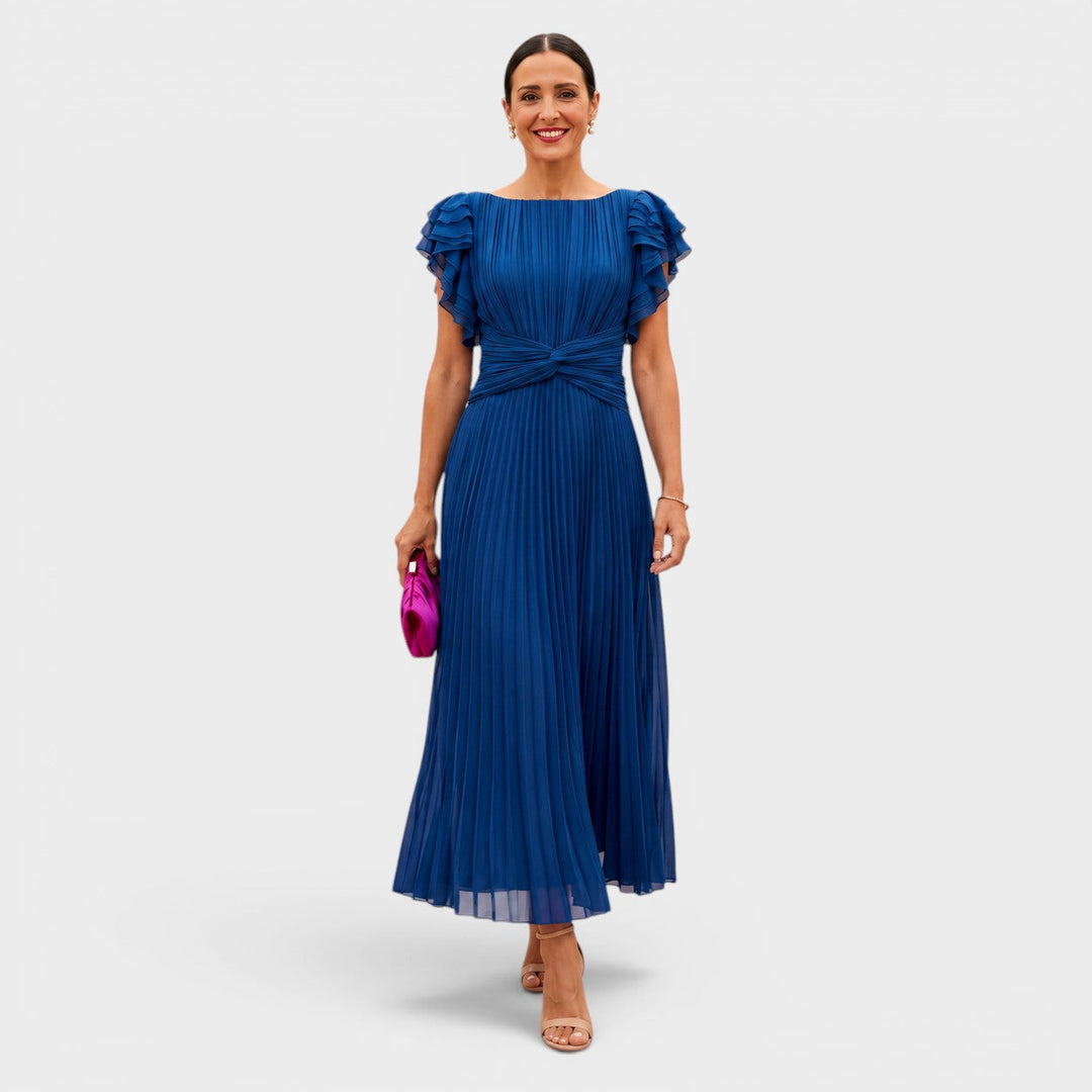 Lucienne | Elegantes Plissee-Maxikleid