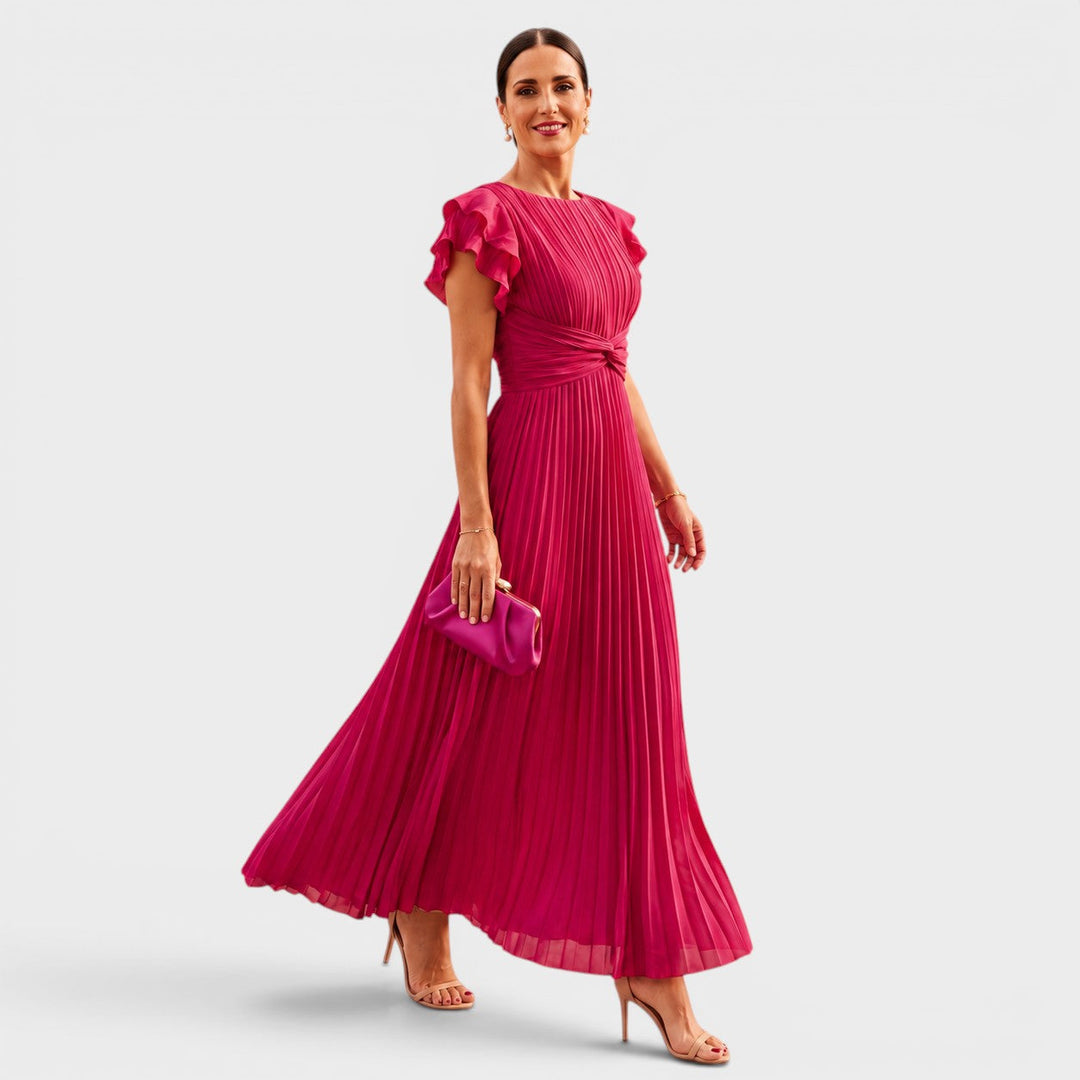 Lucienne | Elegantes Plissee-Maxikleid