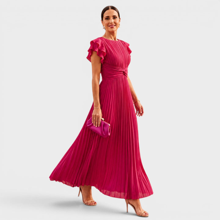 Lucienne | Elegantes Plissee-Maxikleid