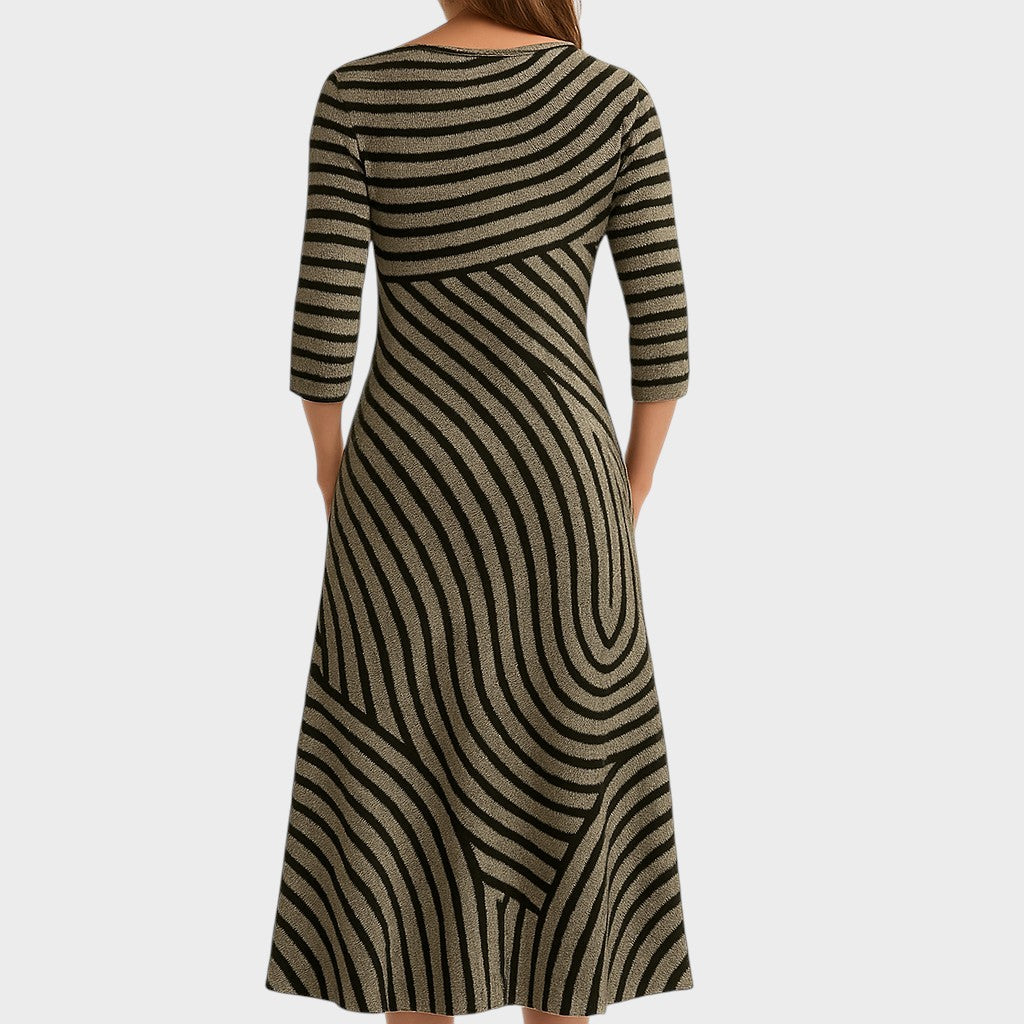 AYLA | Vintage Gestreiftes Kleid