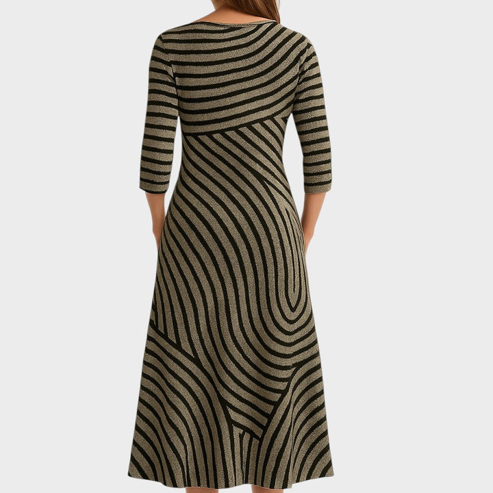 AYLA | Vintage Gestreiftes Kleid