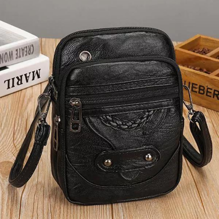 Laura | Strukturierte Lederhandtasche