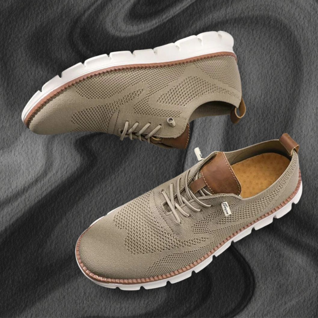 Christoph™ | Leichter Sneaker Khaki/Weiß