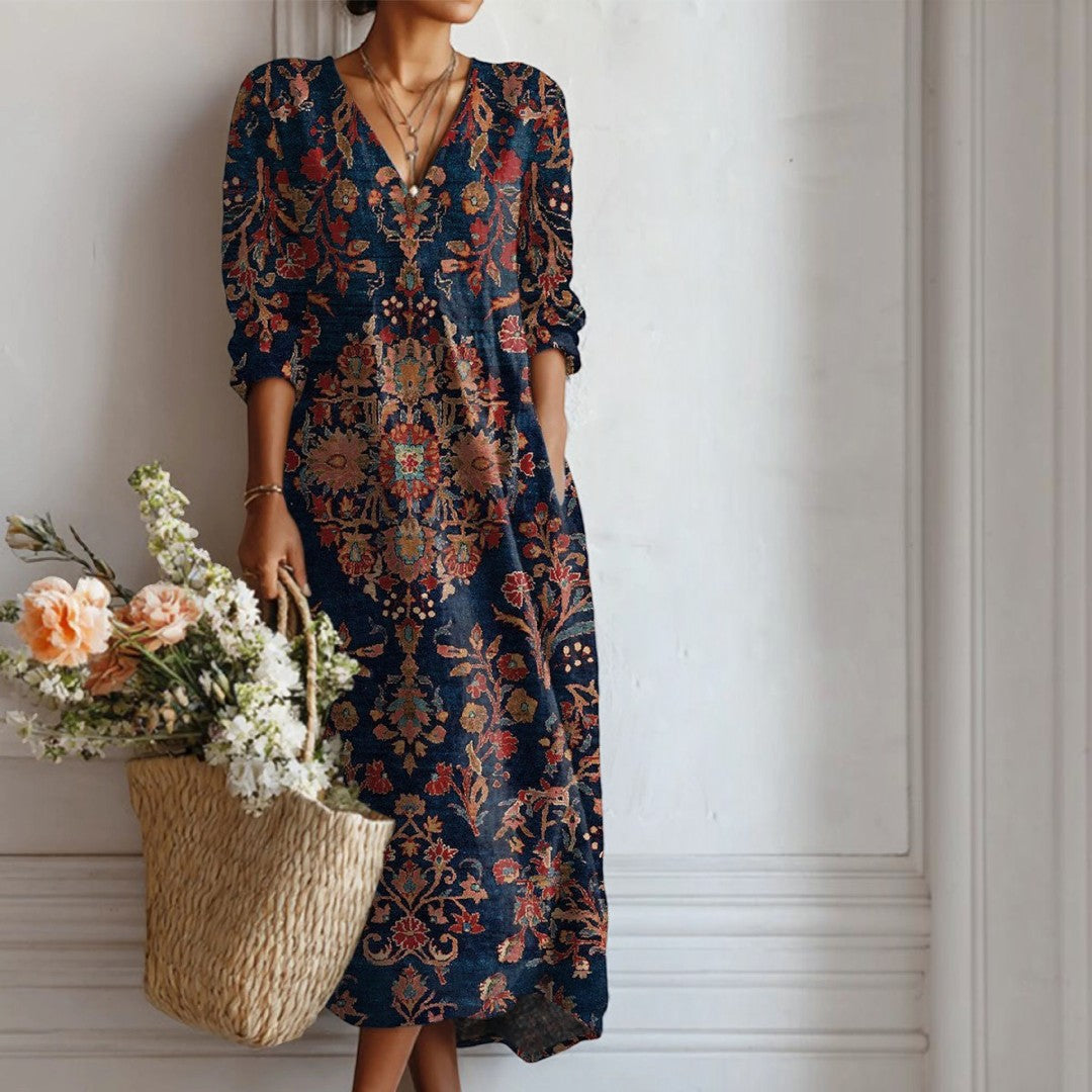 Boho-Kleid mit Print für Damen