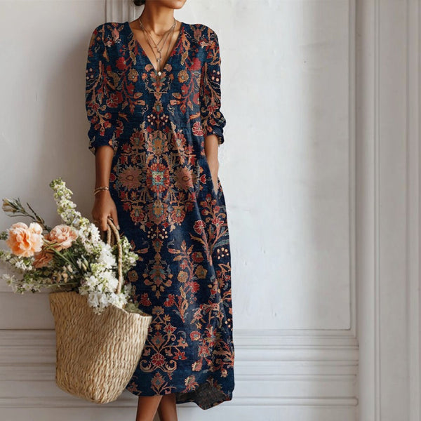 Franziska | Boho-Kleid mit Print