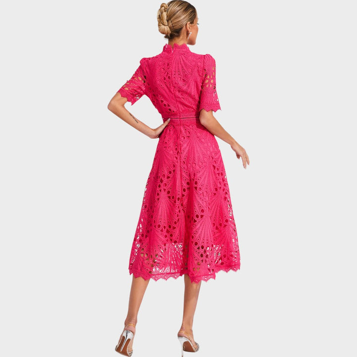 Carmen | Spitzen-Midi-Kleid