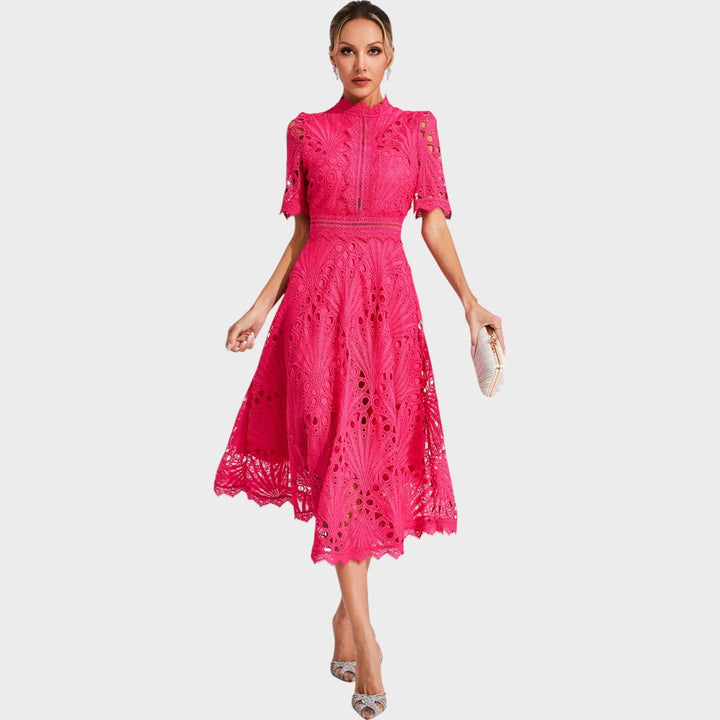 Carmen | Spitzen-Midi-Kleid