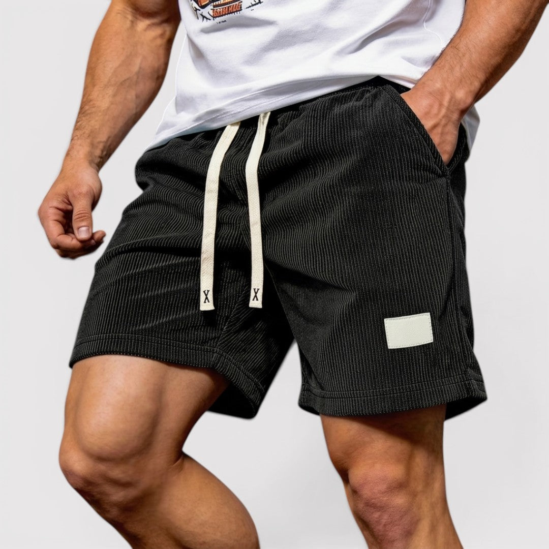 Gerrit™ | Strukturierte Shorts mit Kordelzugbund