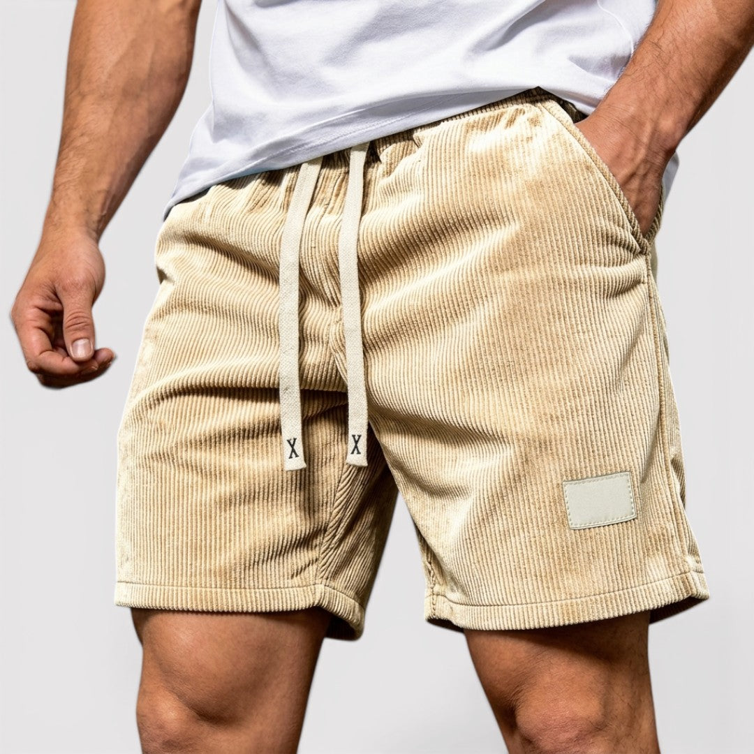 Gerrit™ | Strukturierte Shorts mit Kordelzugbund