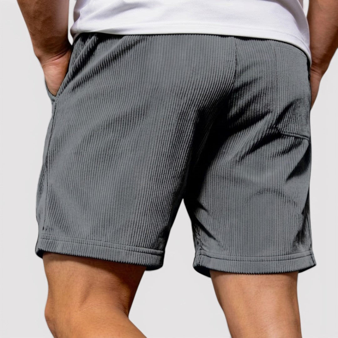 Gerrit™ | Strukturierte Shorts mit Kordelzugbund