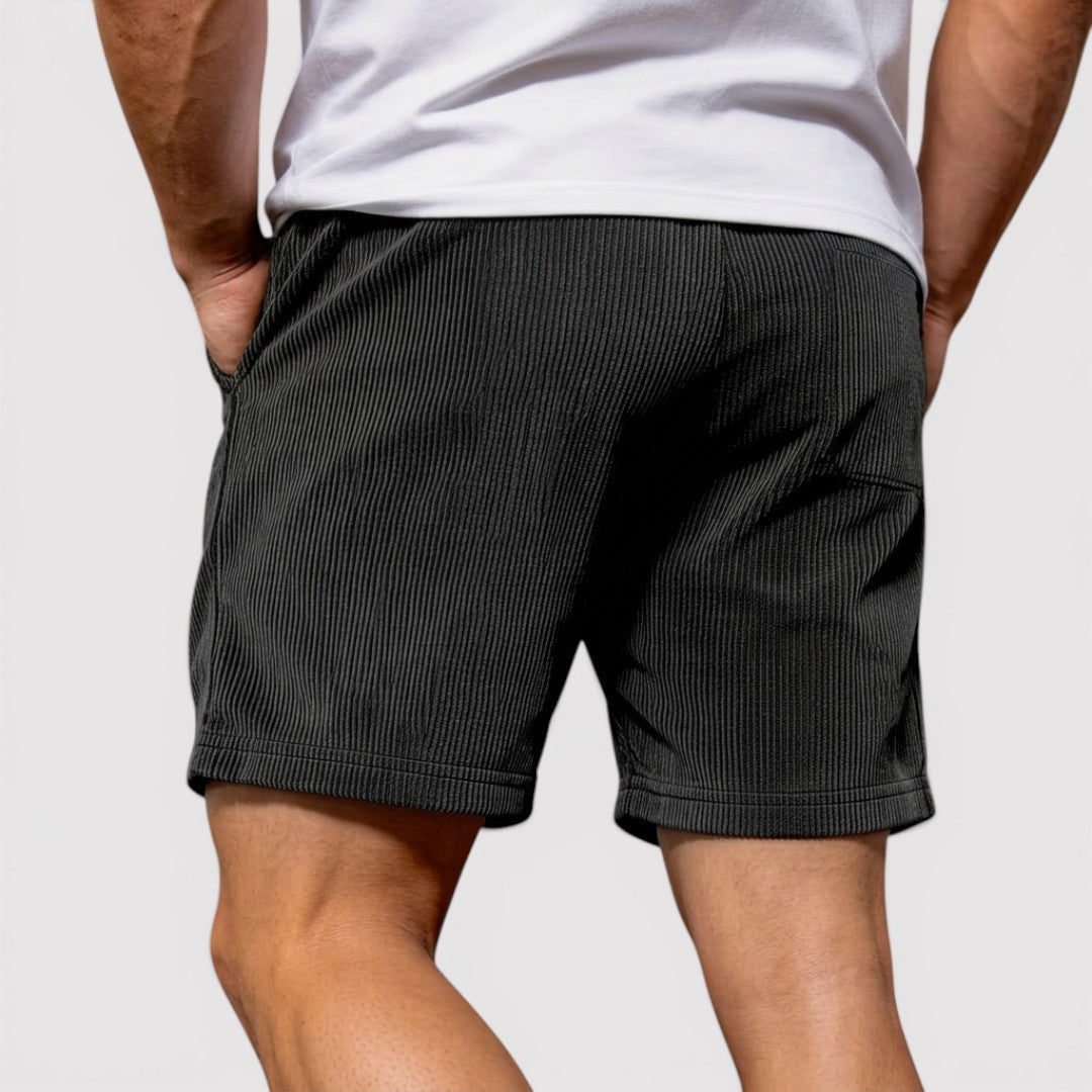 Gerrit™ | Strukturierte Shorts mit Kordelzugbund