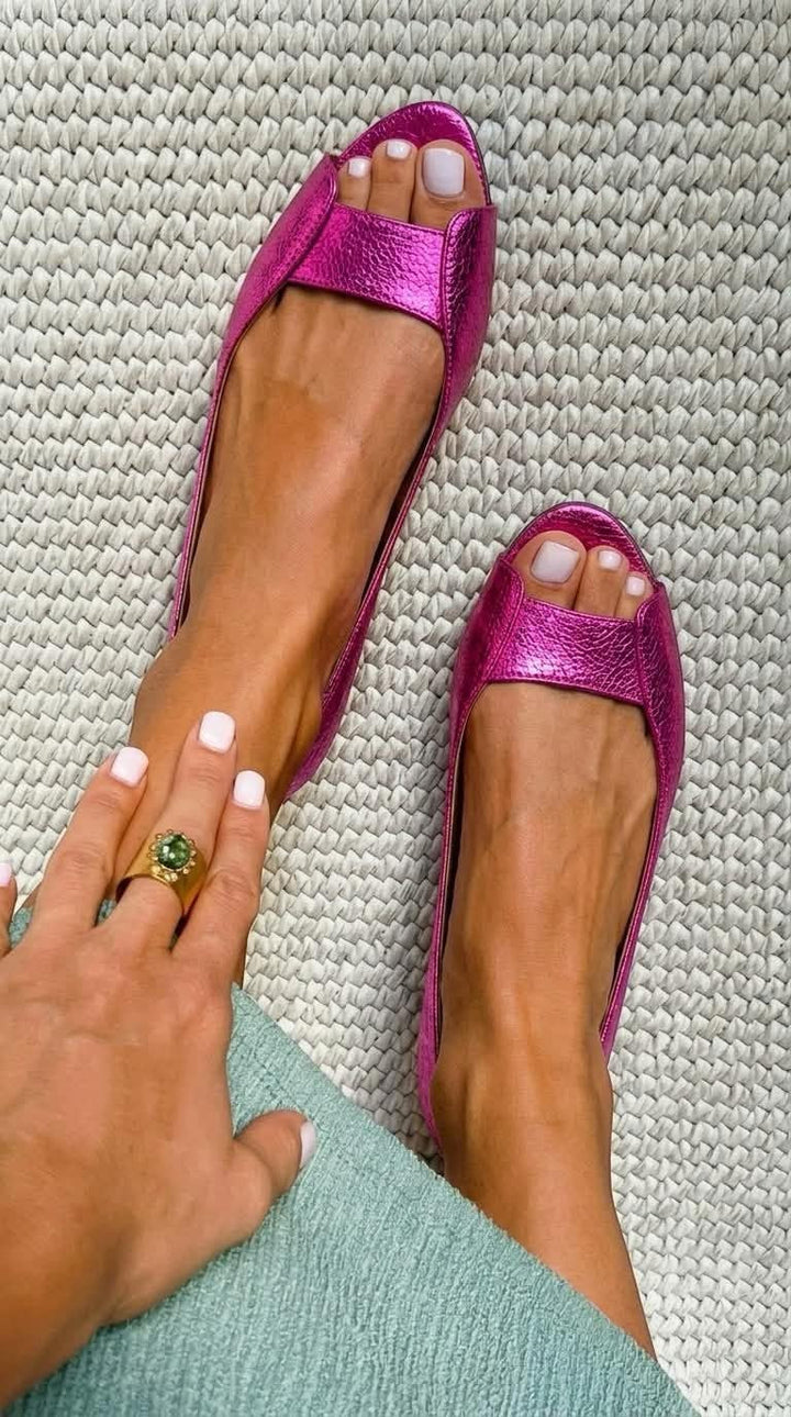 Adelina | Goldene Komfortsandalen