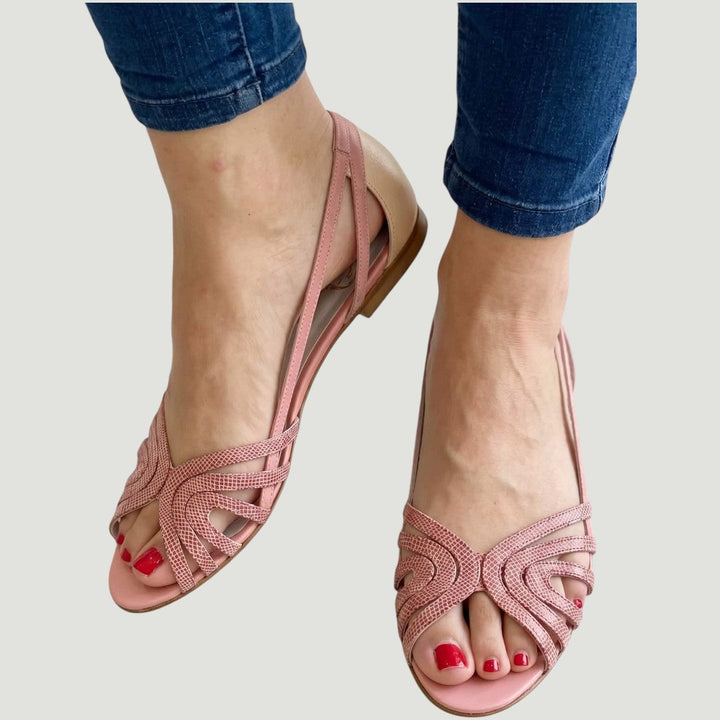Eleonora | Goldene Sommerschuhe