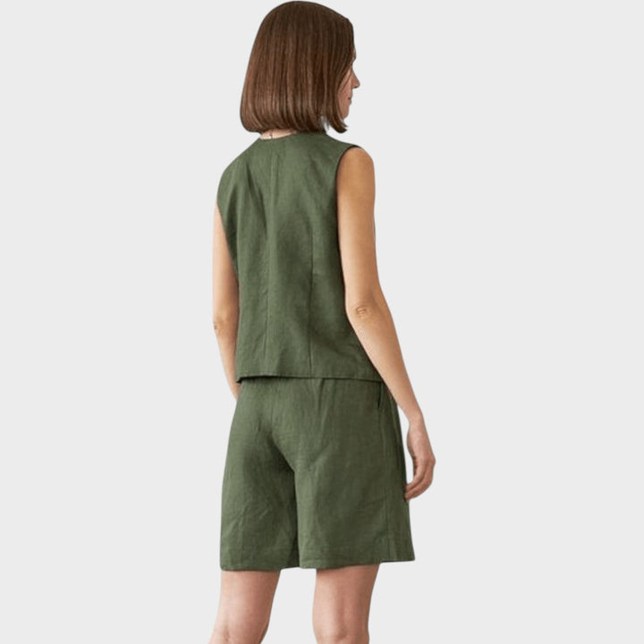 Ashley | Weste und Shorts Set