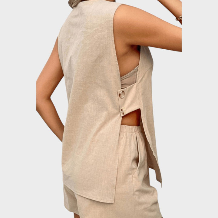 Loren | Weste und Shorts Set