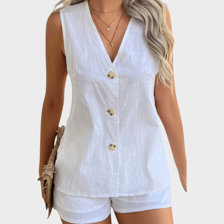 Loren | Weste und Shorts Set