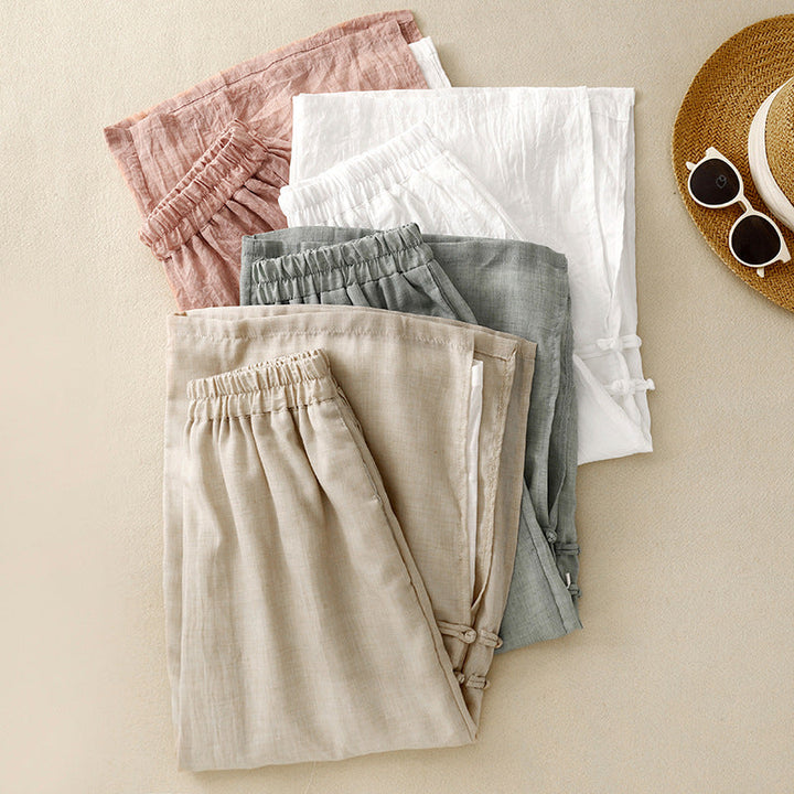 CLARA | LÄSSIGE LEINENHOSE