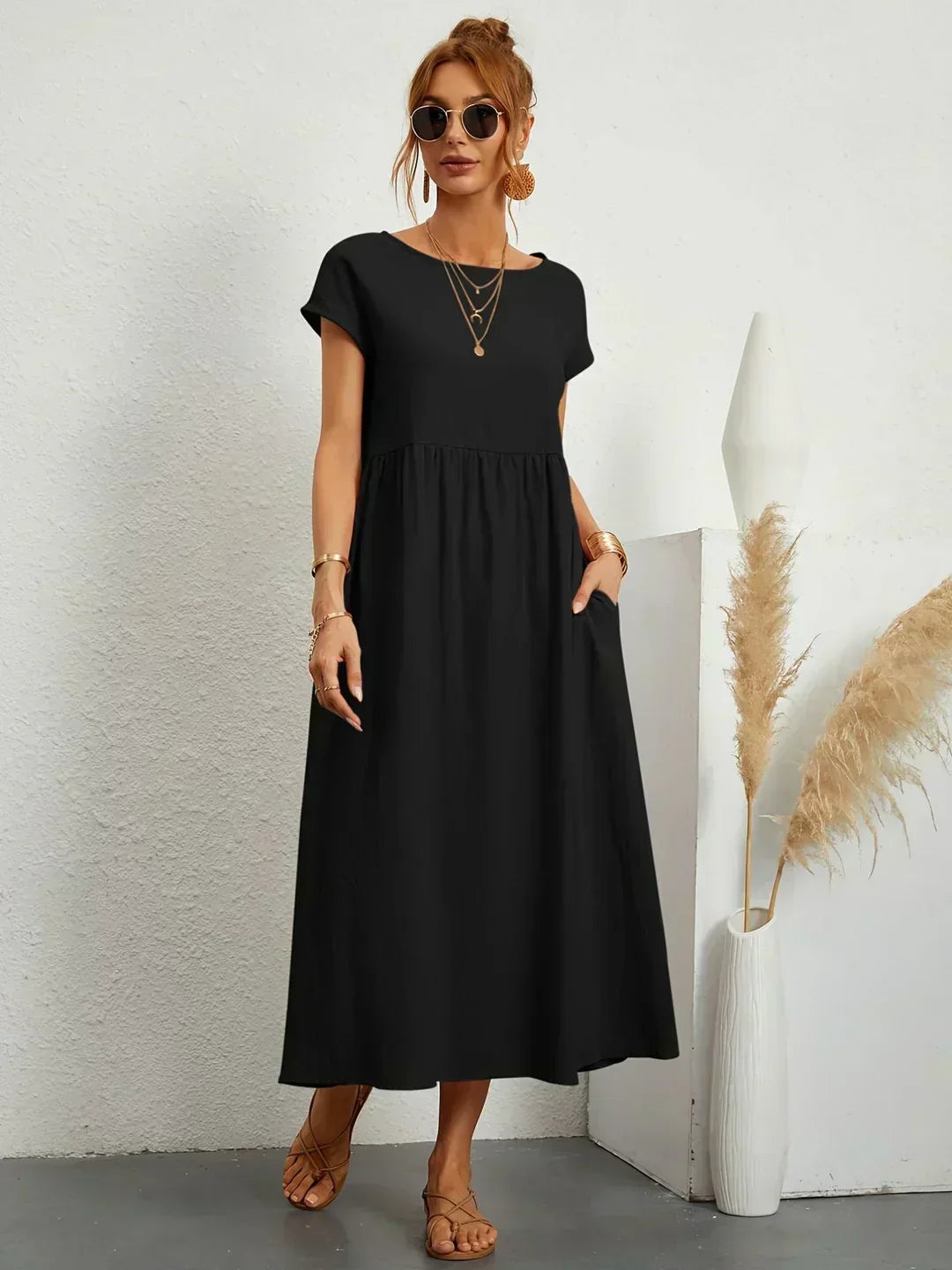 Ursina | Fluid Midi Kleid