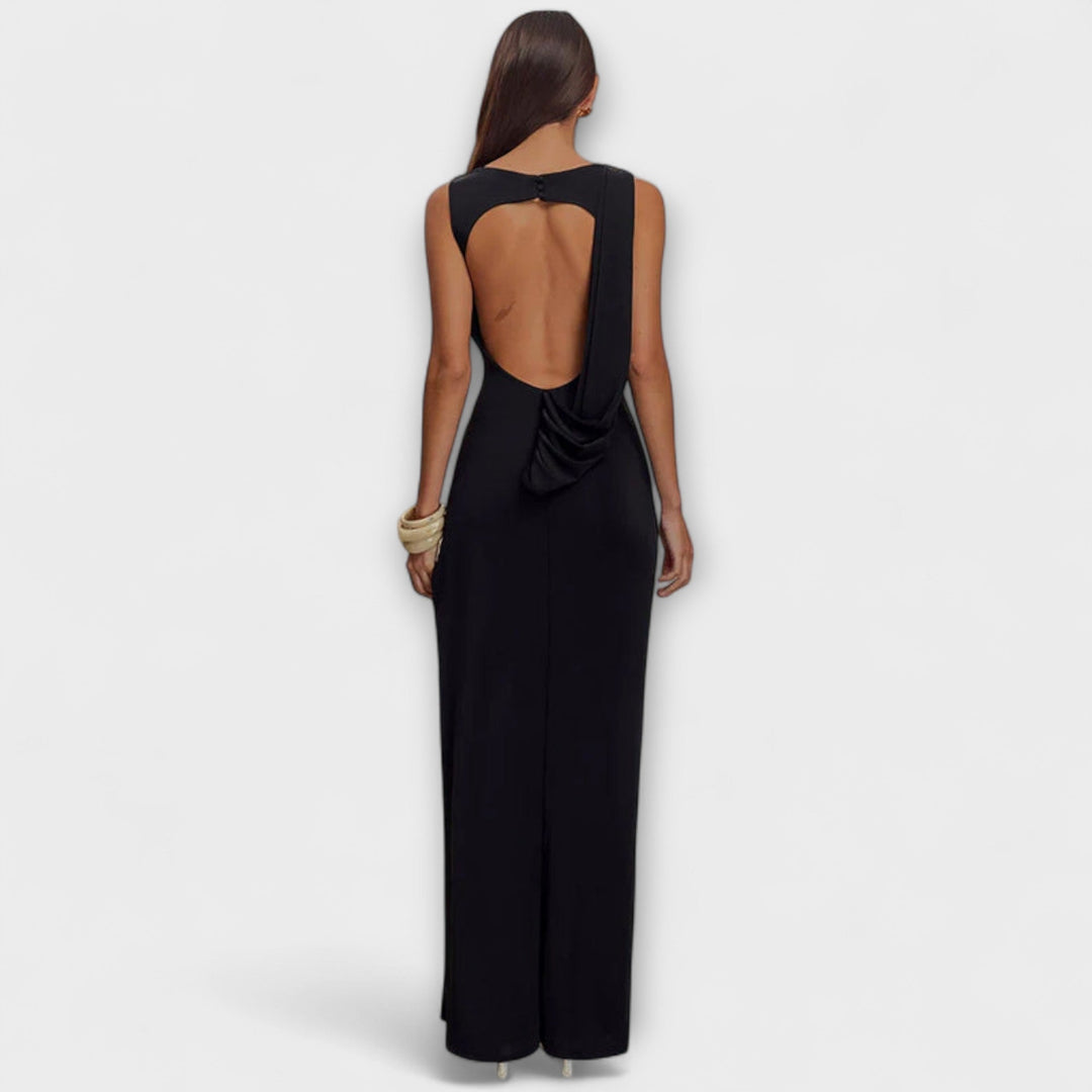 Rieke | Elegantes Maxikleid mit Hohem Schlitz