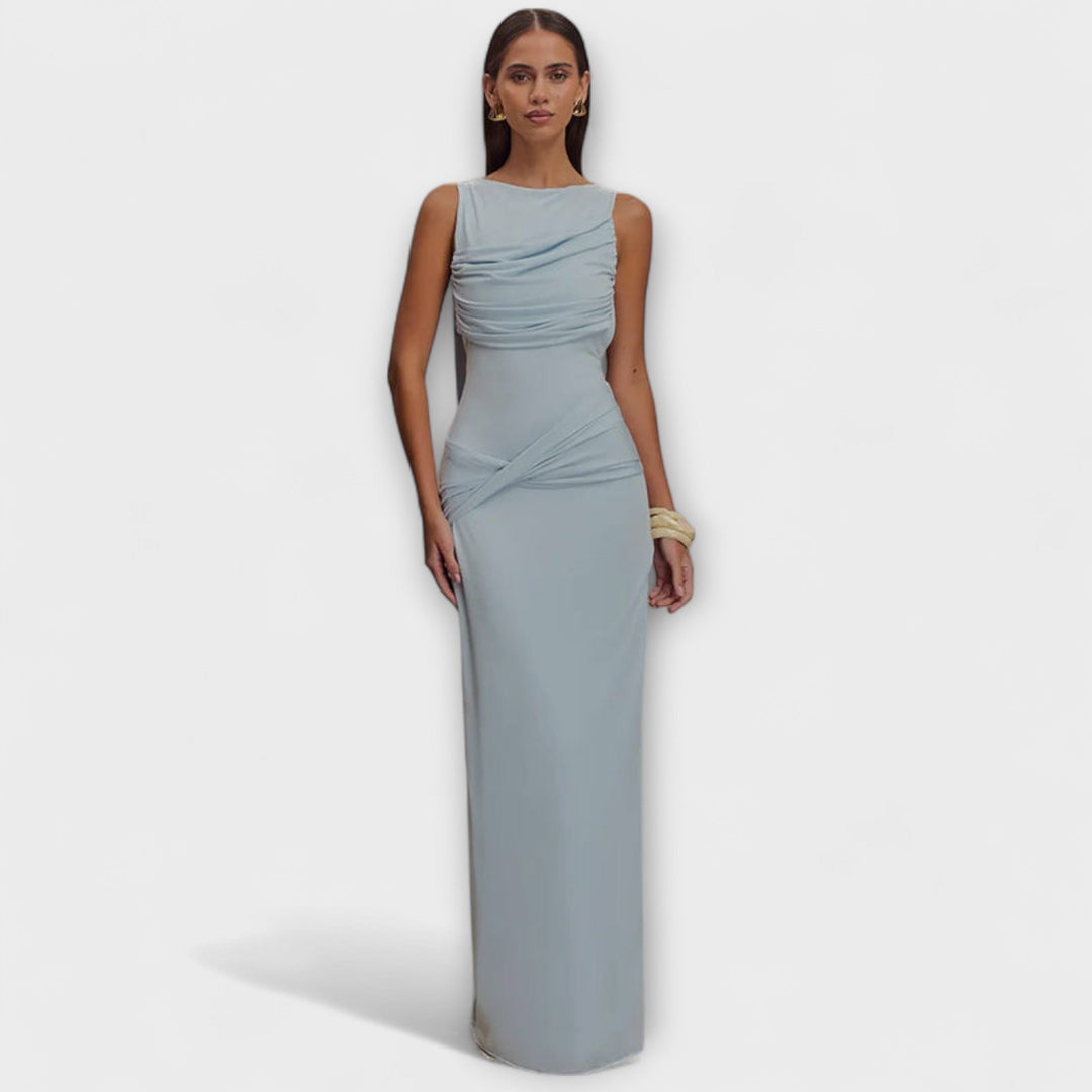 Rieke | Elegantes Maxikleid mit Hohem Schlitz