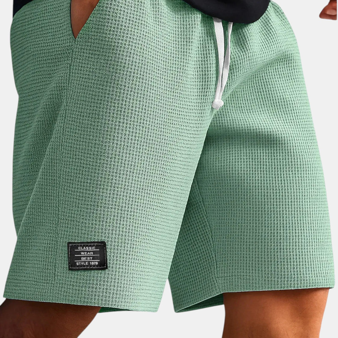 Veit™ | Wabenartige Shorts mit Kordelzug