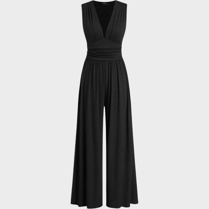 Sultana | Schicker ärmelloser Jumpsuit mit weitem Bein