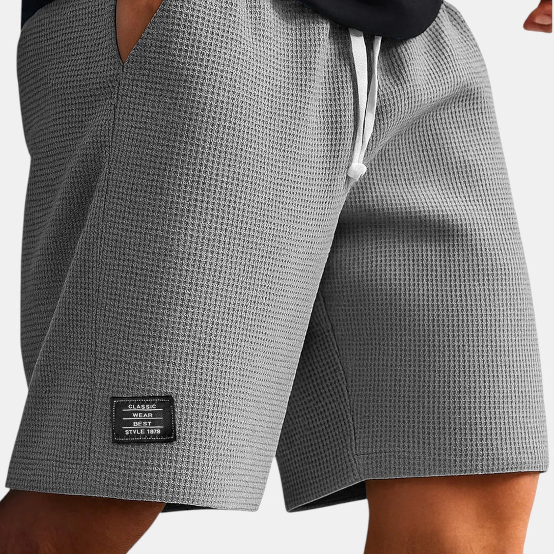 Veit™ | Wabenartige Shorts mit Kordelzug