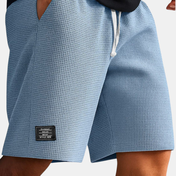 Veit™ | Wabenartige Shorts mit Kordelzug