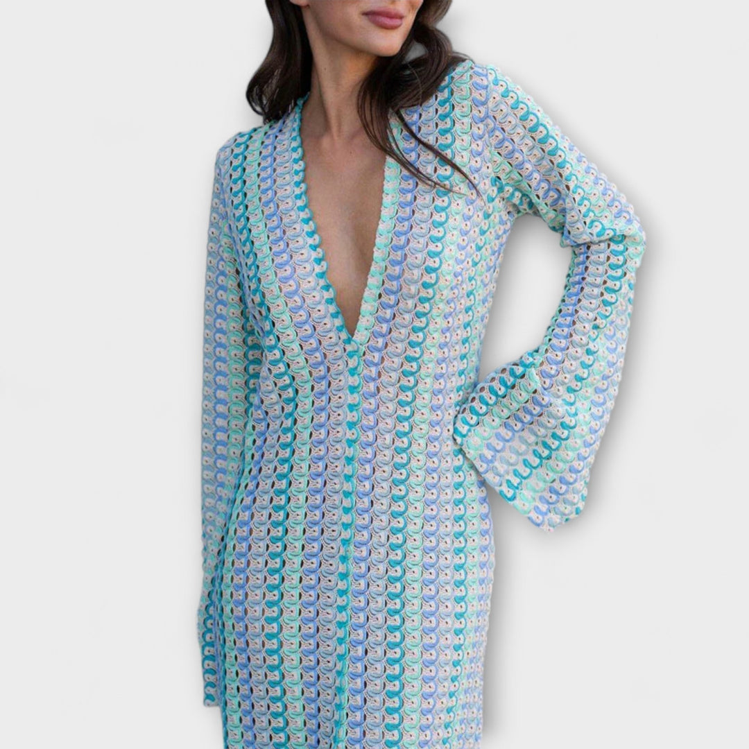 Elina | Maxikleid mit V-Ausschnitt und Sommerstil