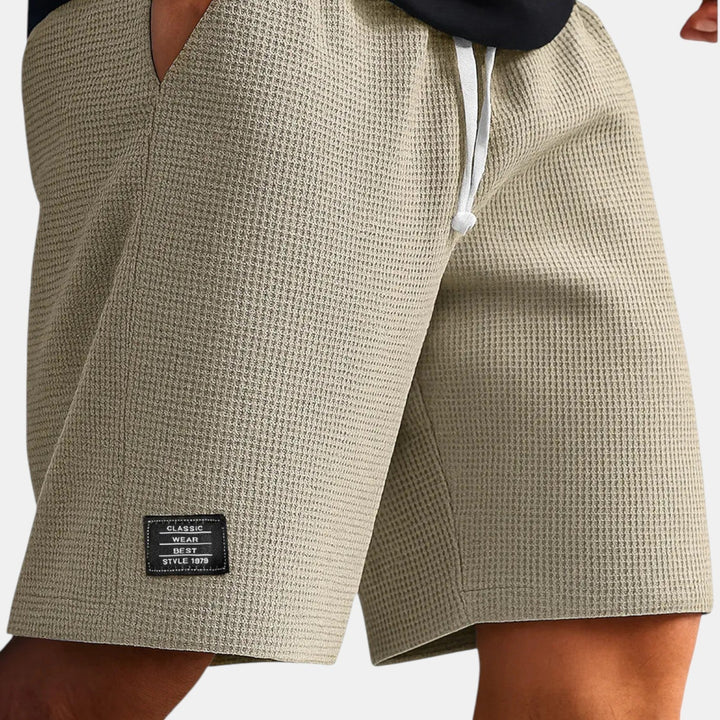 Veit™ | Wabenartige Shorts mit Kordelzug