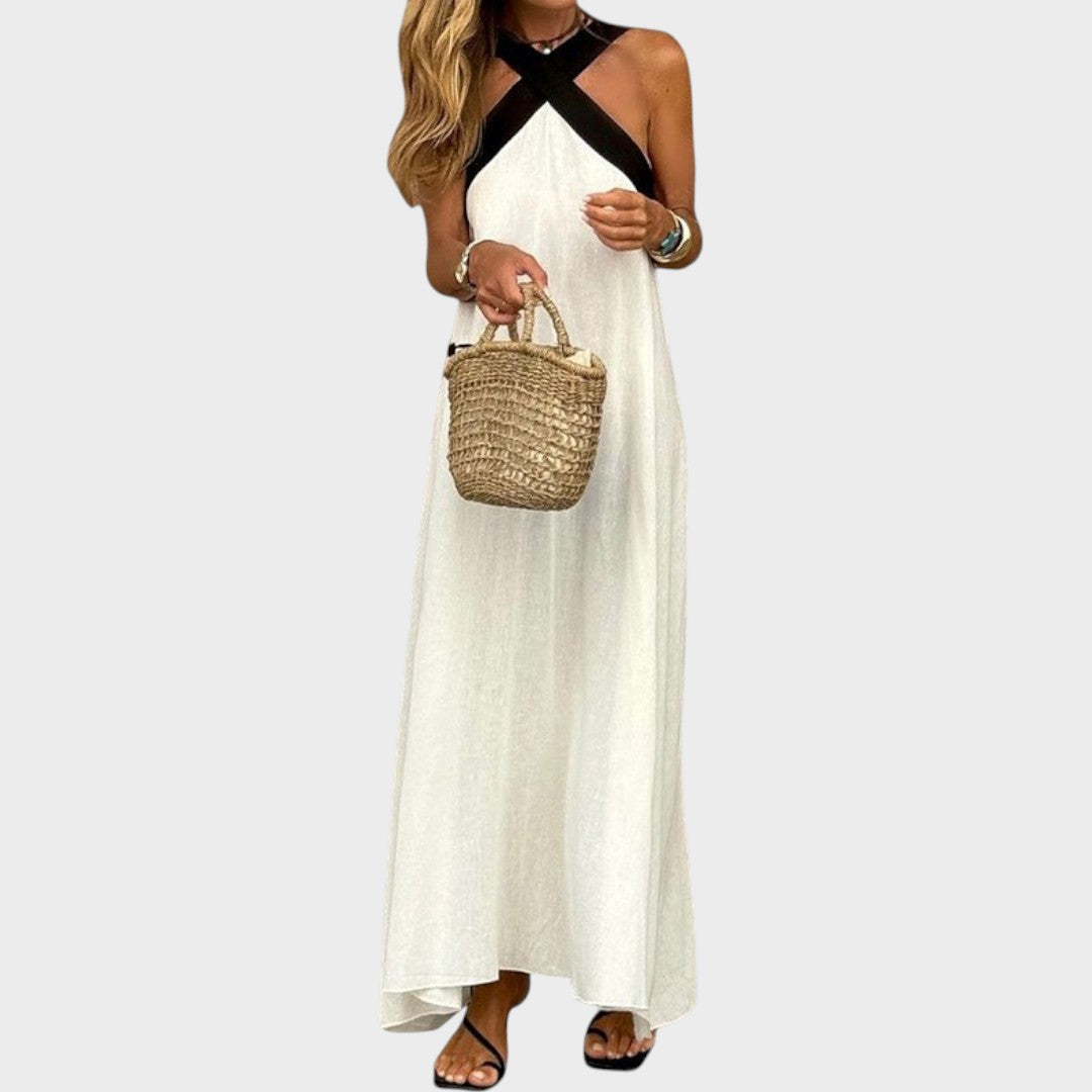 Sienna | Kleid mit Kreuz-Ausschnitt