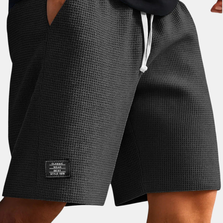 Veit™ | Wabenartige Shorts mit Kordelzug
