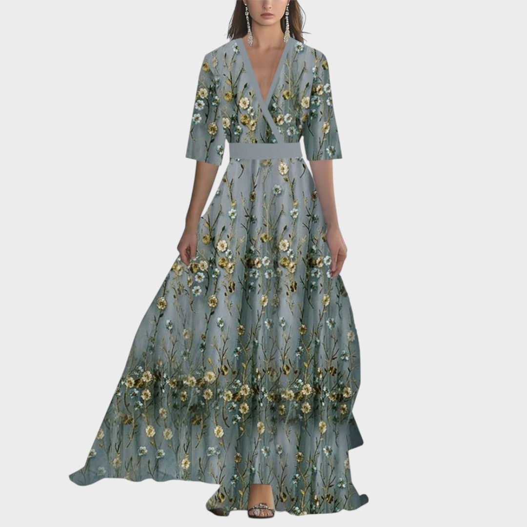 Helena | Maxikleid mit einem atemberaubenden Blumenmuster