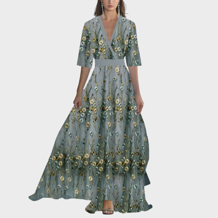 Helena | Maxikleid mit einem atemberaubenden Blumenmuster