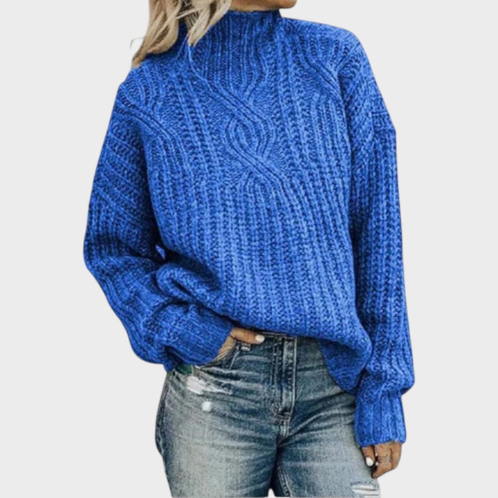 Elene | Strickpullover mit Stehkragen