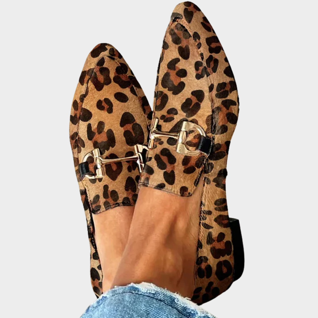 Gia | Elegante Leoparden-Mokassins