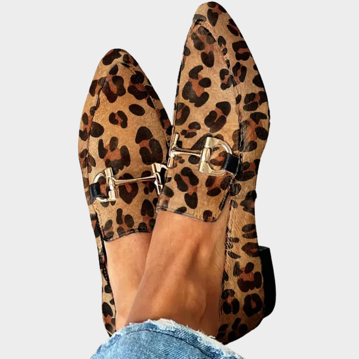 Gia | Elegante Leoparden-Mokassins